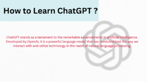 how to learn CHAT GPT